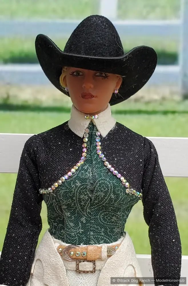 Doll - Western Pleasure (Off White, Green and Black)