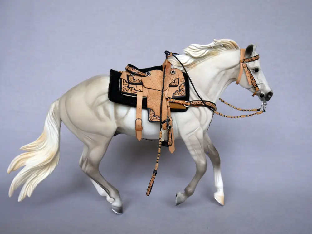 Celtic Knot Saddle Set, finished by this studio