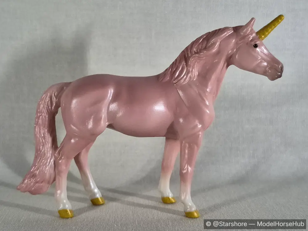 Breyer #10073 Unicorn Foal Surprise- Sparkling Canyon Family with Warmblood Mare