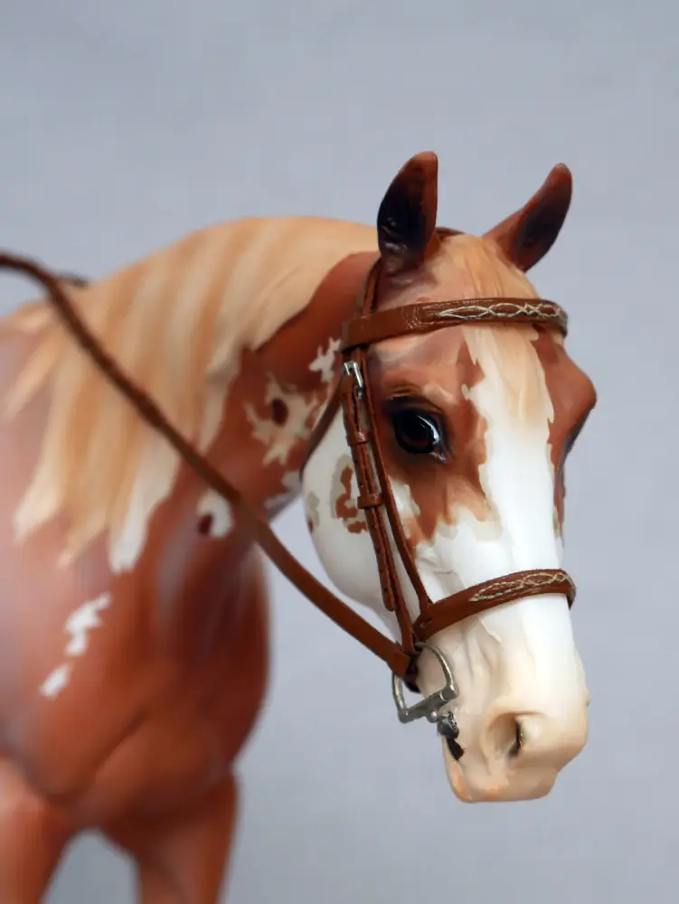 Fancy Stitch Hunter Bridle, finished by this studio