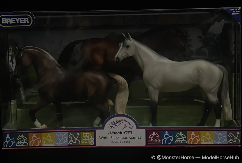 World Equestrian Games Three Piece Set - Show Thoroughbred with WB Mare and WB Stallion