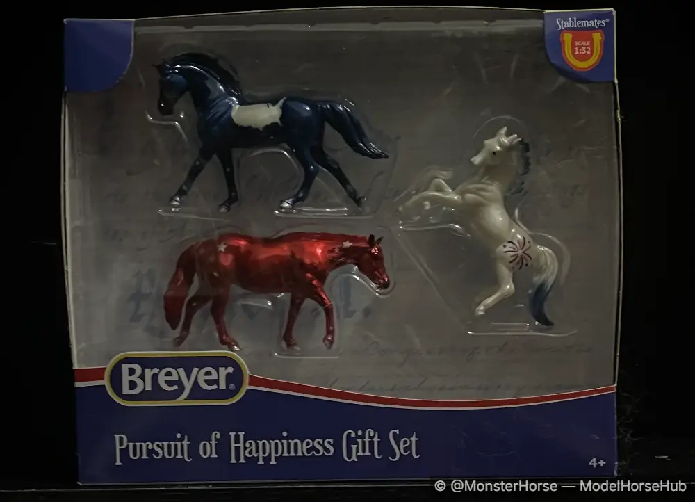 Pursuit of Happiness - Blue Cantering Warmblood, Red Stock Horse Mare, White Arabian-Rearing